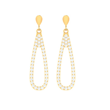 Pear shaped drop earrings