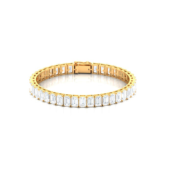 Emerald Diamond Tennis Bracelet