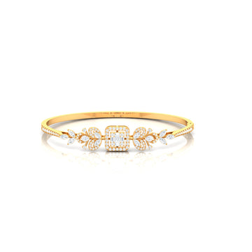 Exquisite Floral Diamond Bracelet