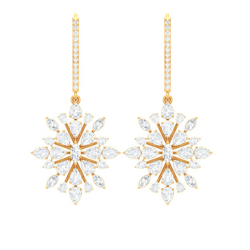 The Couple Petal Front Back Earrings