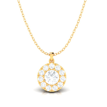Divine Solitaires Natural Diamond Pendants (WITHOUT CHAIN)