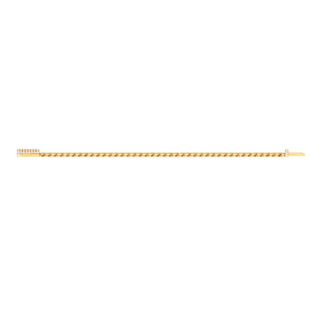 Brilliant Artsy Gold Link Bracelet for Men