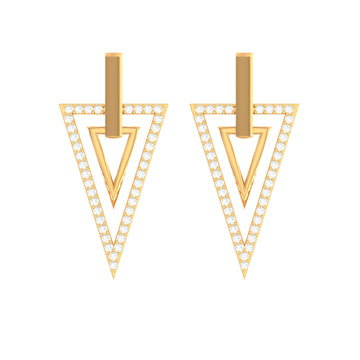 Captivating Contemporary Diamond Stud Earrings