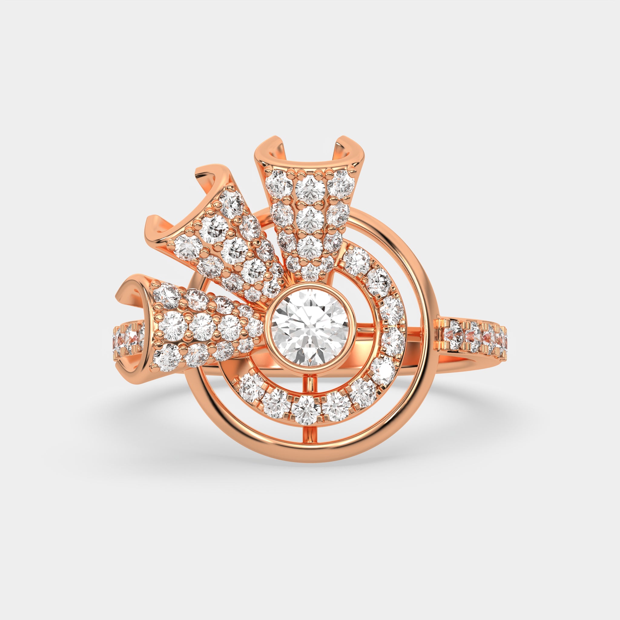 Cocktail Ring 18 KT Rose Gold