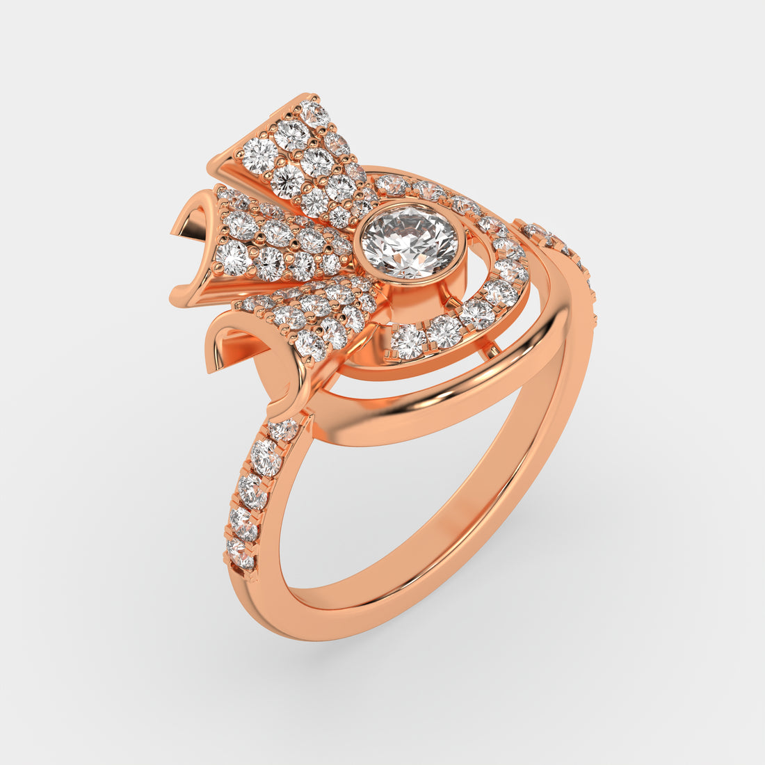 Cocktail Ring 18 KT Rose Gold