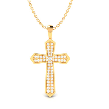 Cross Pendant Necklace (WITHOUT CHAIN)