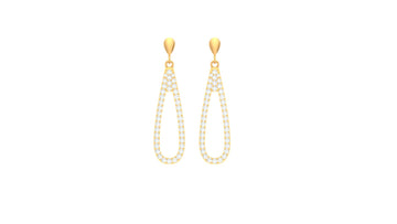 Pear shaped drop earrings