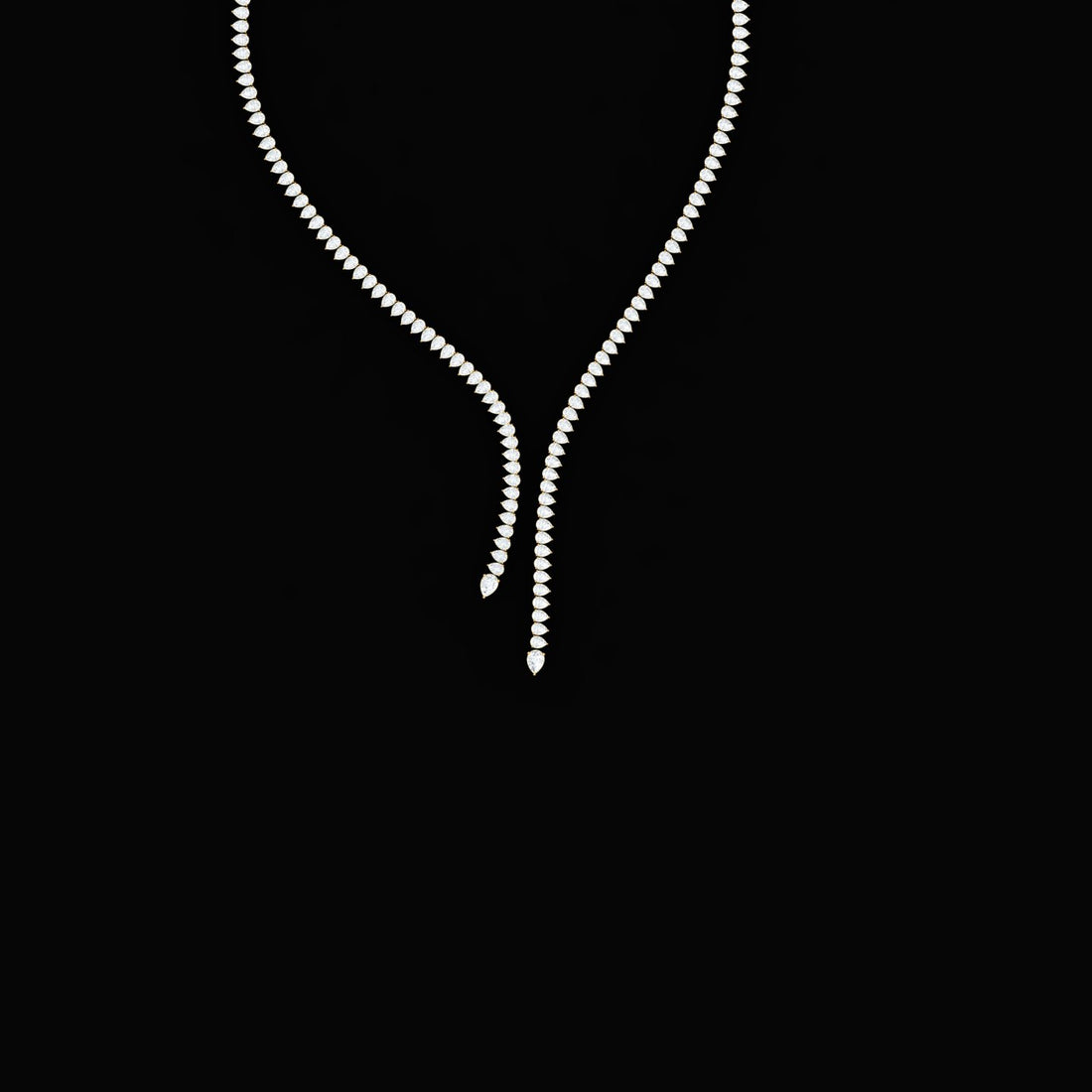 Chic and String Diamond Necklace