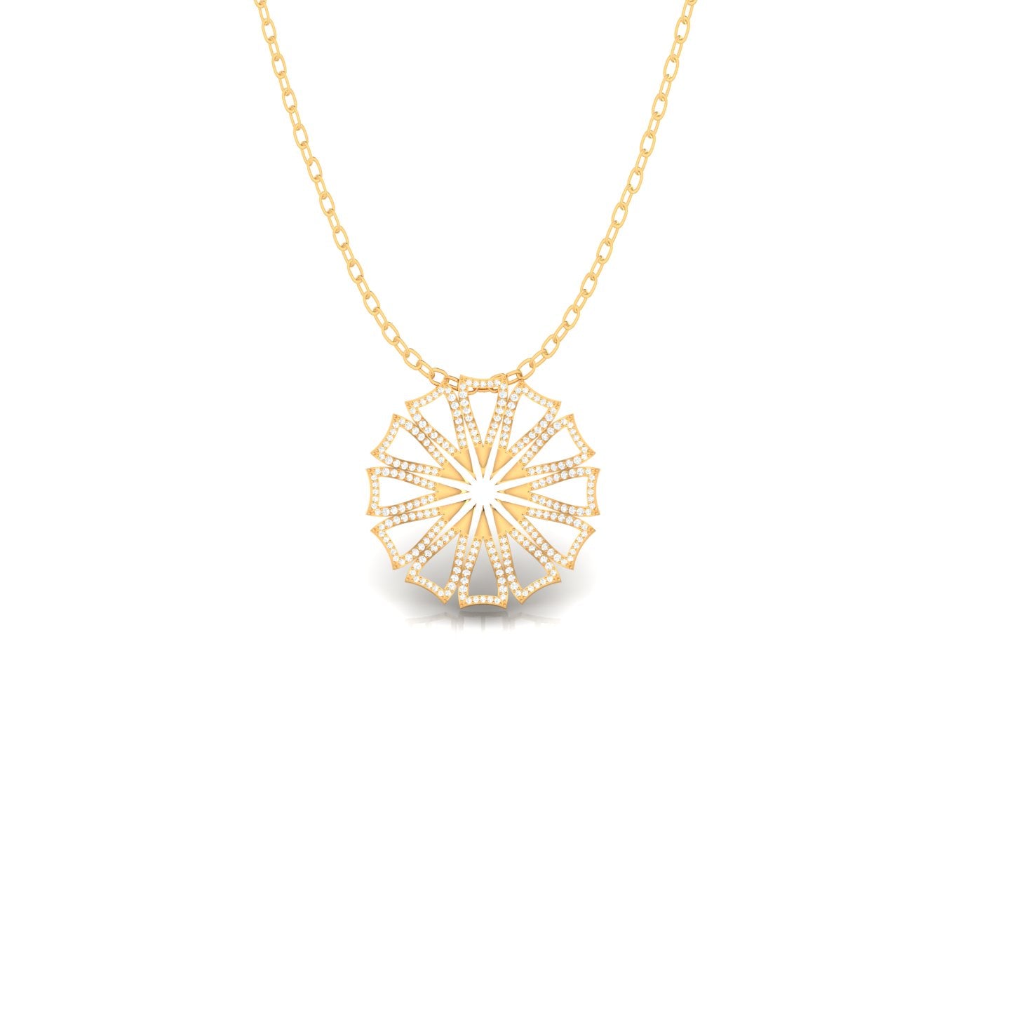 Shining Sunflower Diamond Pendants (WITHOUT CHAIN)