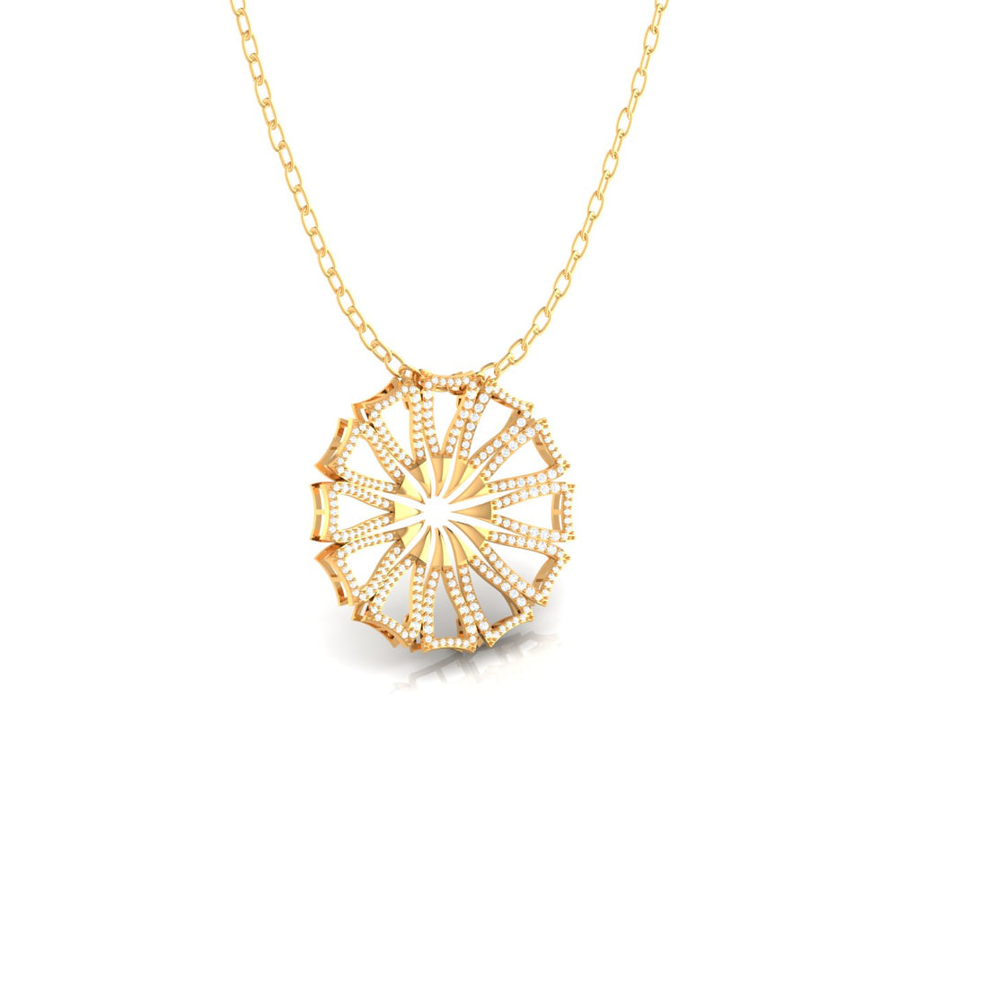 Shining Sunflower Diamond Pendants (WITHOUT CHAIN)