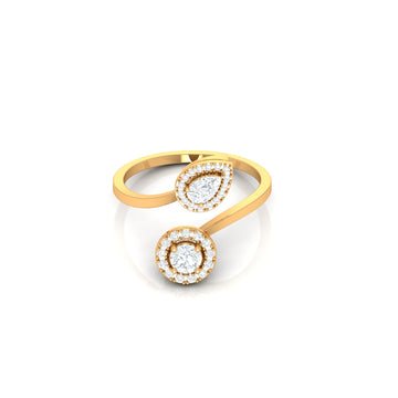 Petite Geometric Diamond Ring