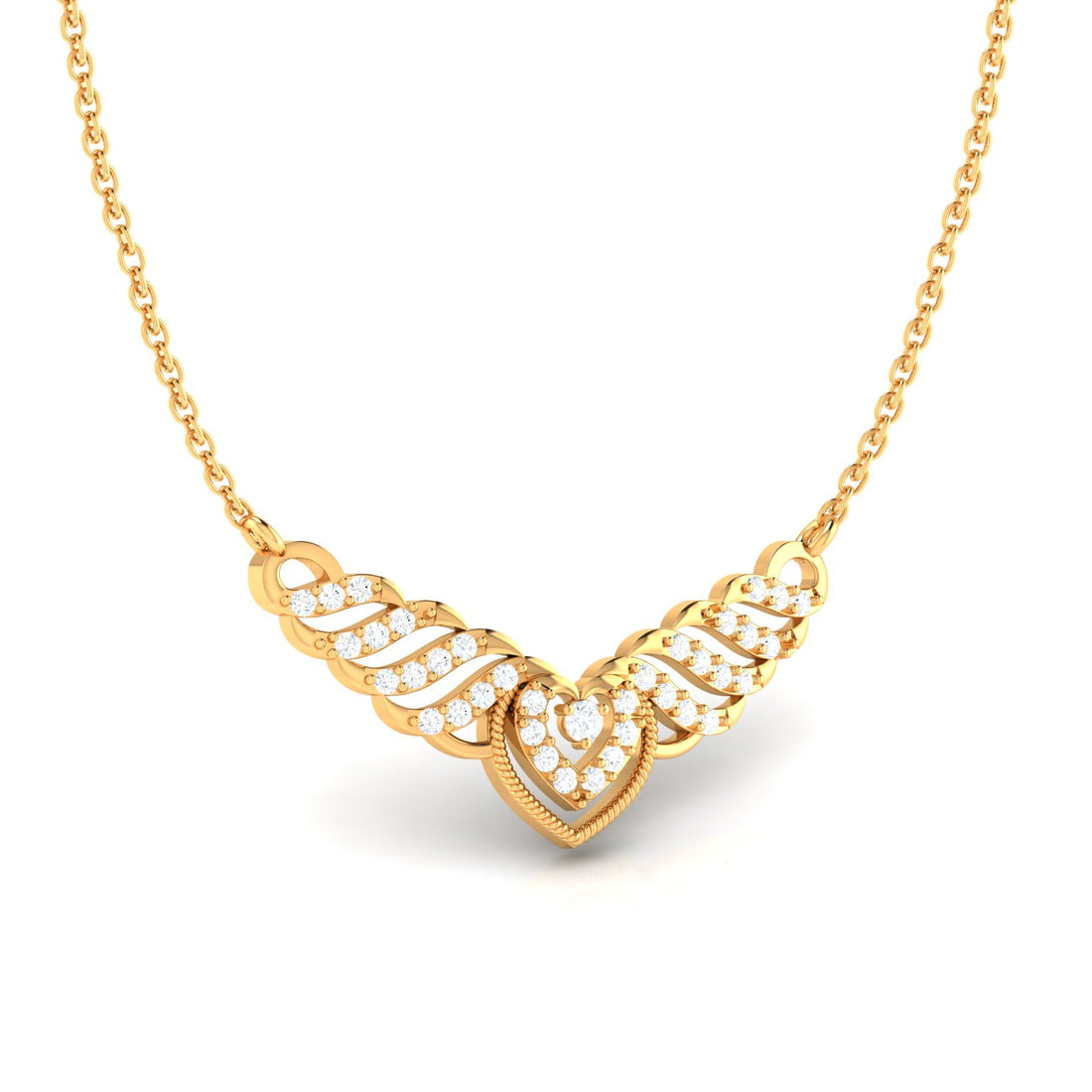 The Divine Diamond Necklace (Without Chain)