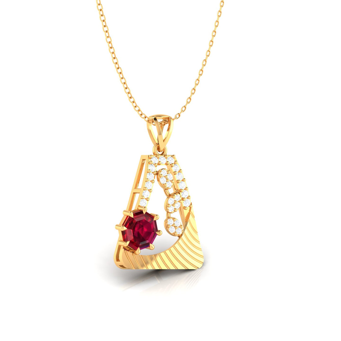 Buy Heart on Fire Pendant (Without Chain)