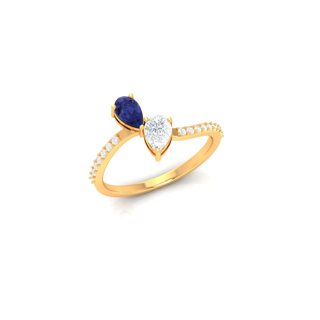 Blue Sapphire Promise Ring