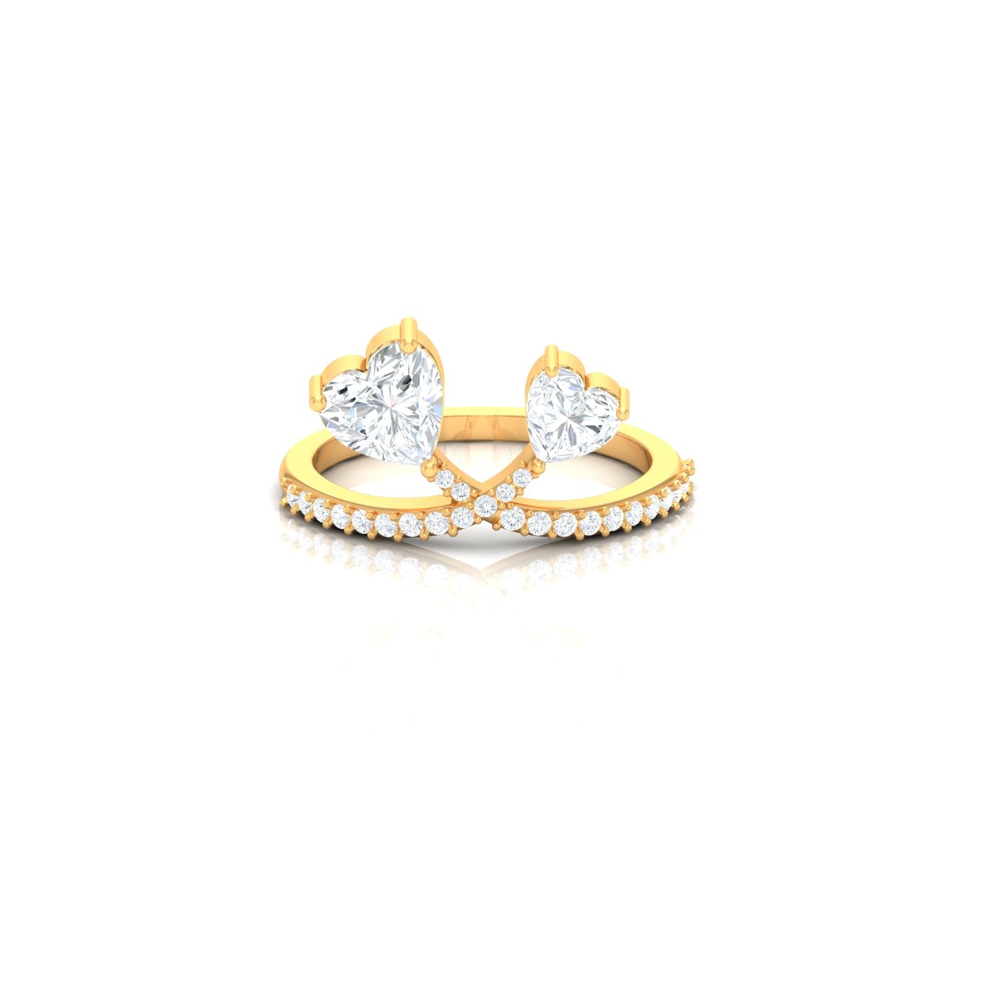 luxury Heart Diamond Ring