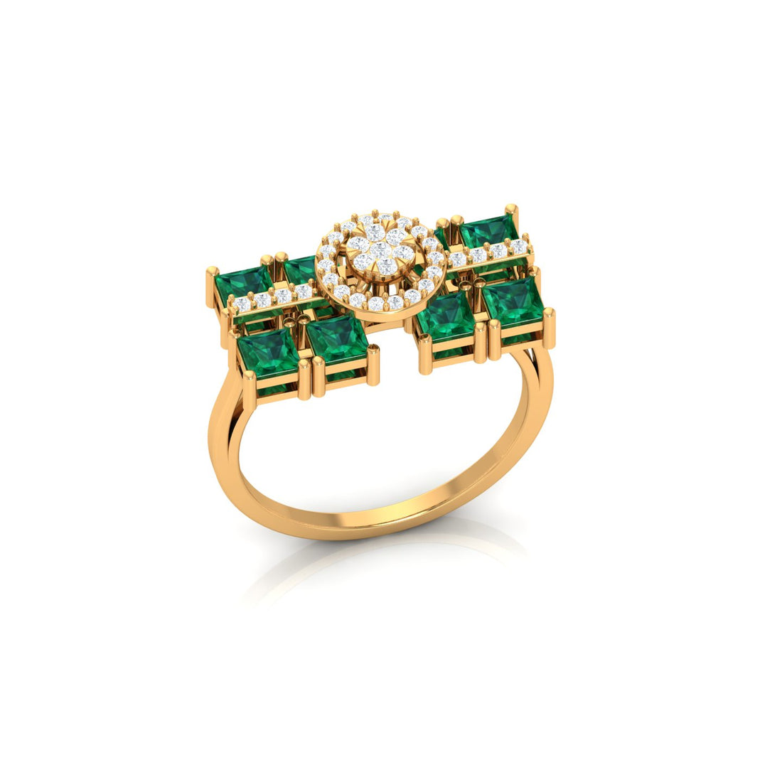 Green Princess Diamond Ring