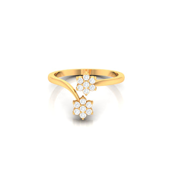 Gleaming Lattice Diamond Ring