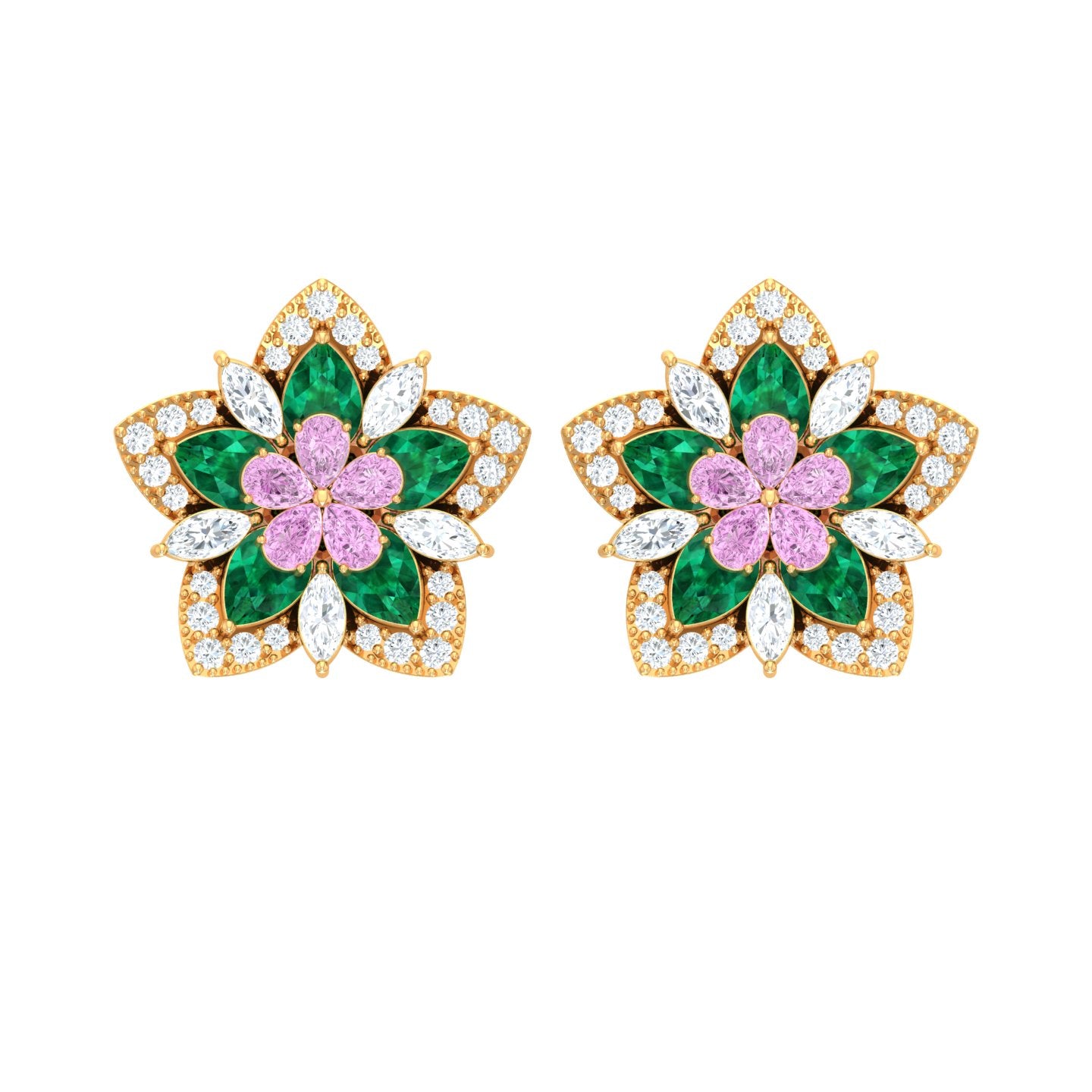 Stunning Green Floral Leaf