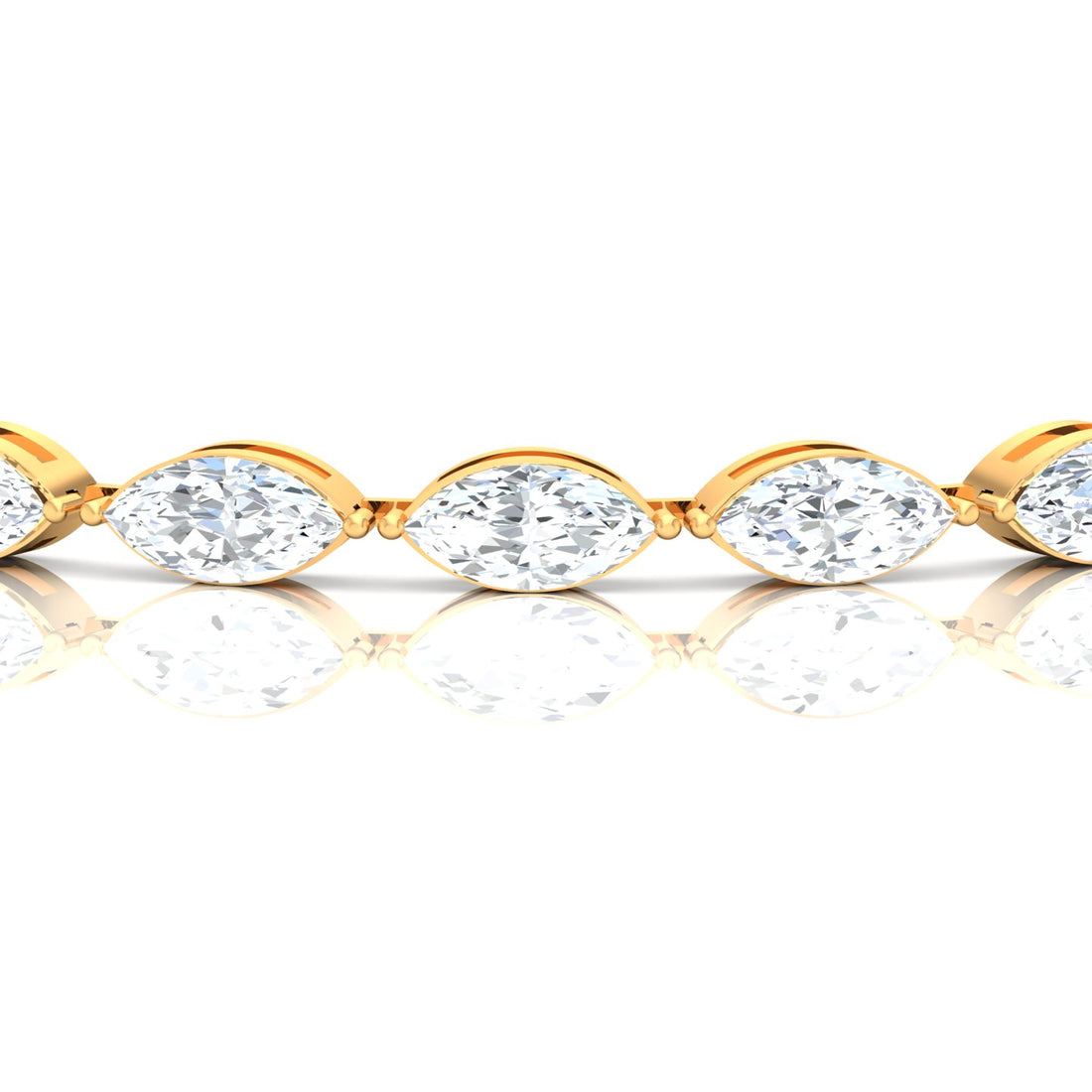 Pear Diamond Tennis Bracelet