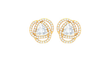 Trillon Halo Earrings