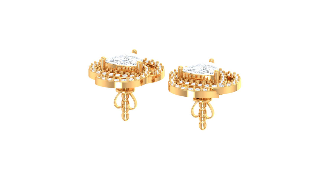 Trillon Halo Earrings