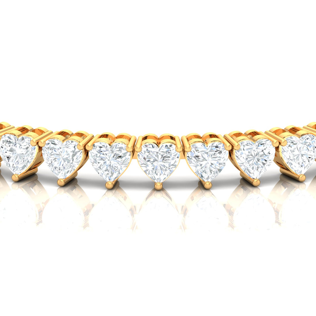 0.15 Heart Diamond Tennis Bracelet