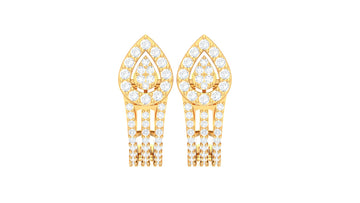 Buy Aila Round Diamond Bali Earrings