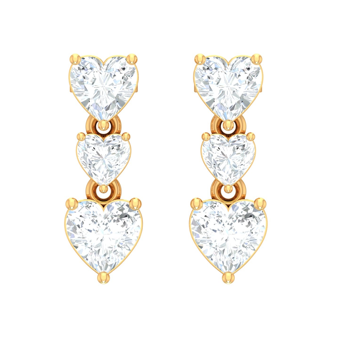 Contemporary Charm Diamond Earring Set