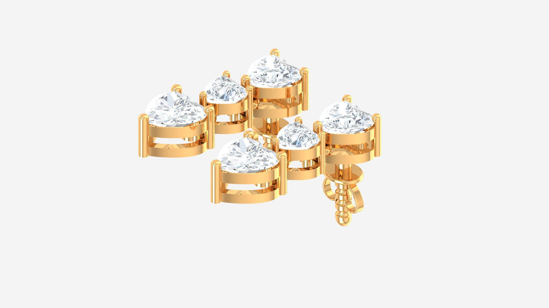 Contemporary Charm Diamond Earring Set