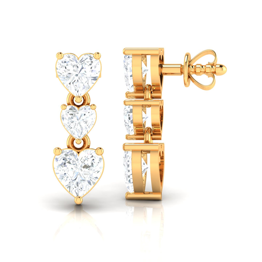 Contemporary Charm Diamond Earring Set