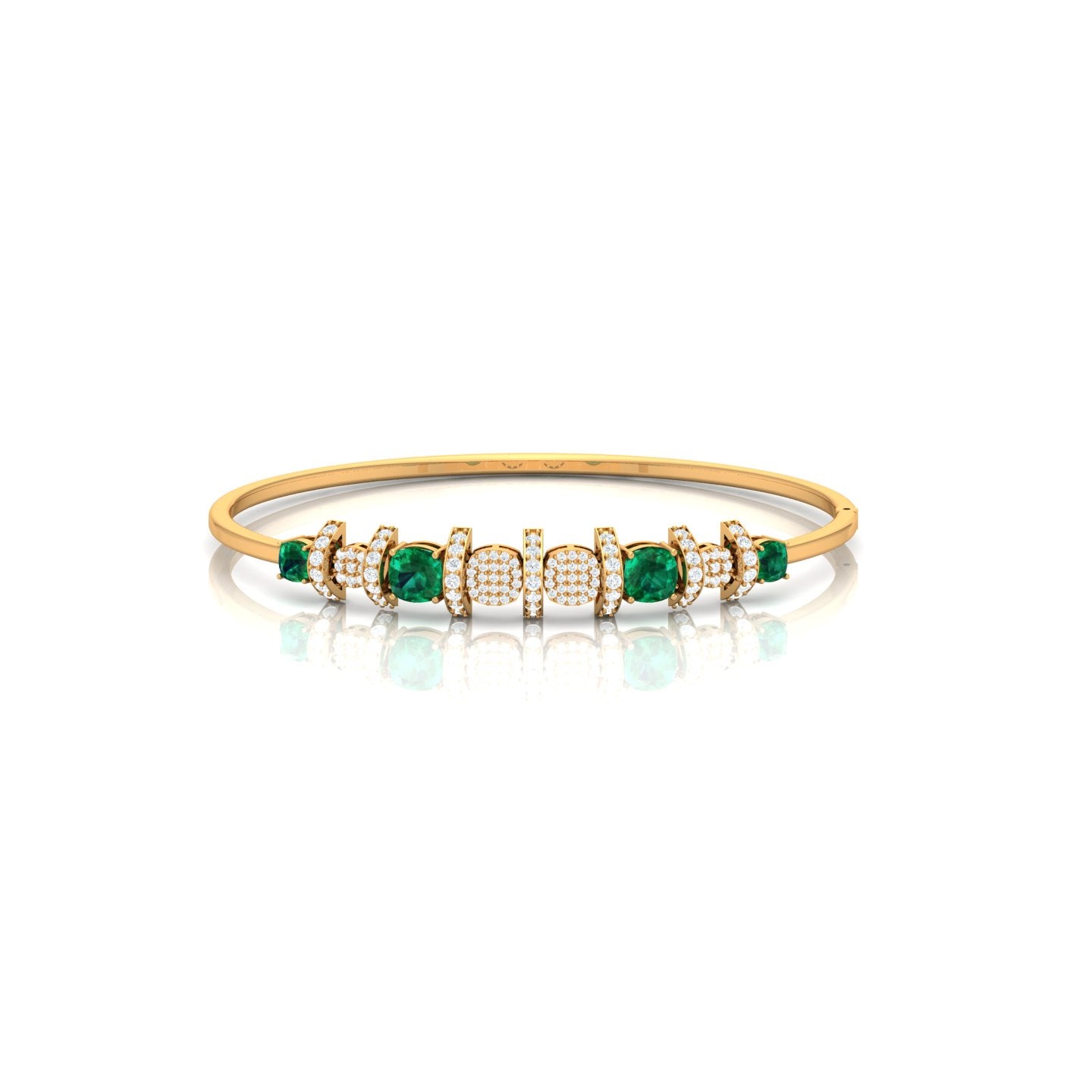 Elegance Emerald Bracelet Diamond