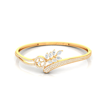 Leafy Glamour Diamond Bracelet