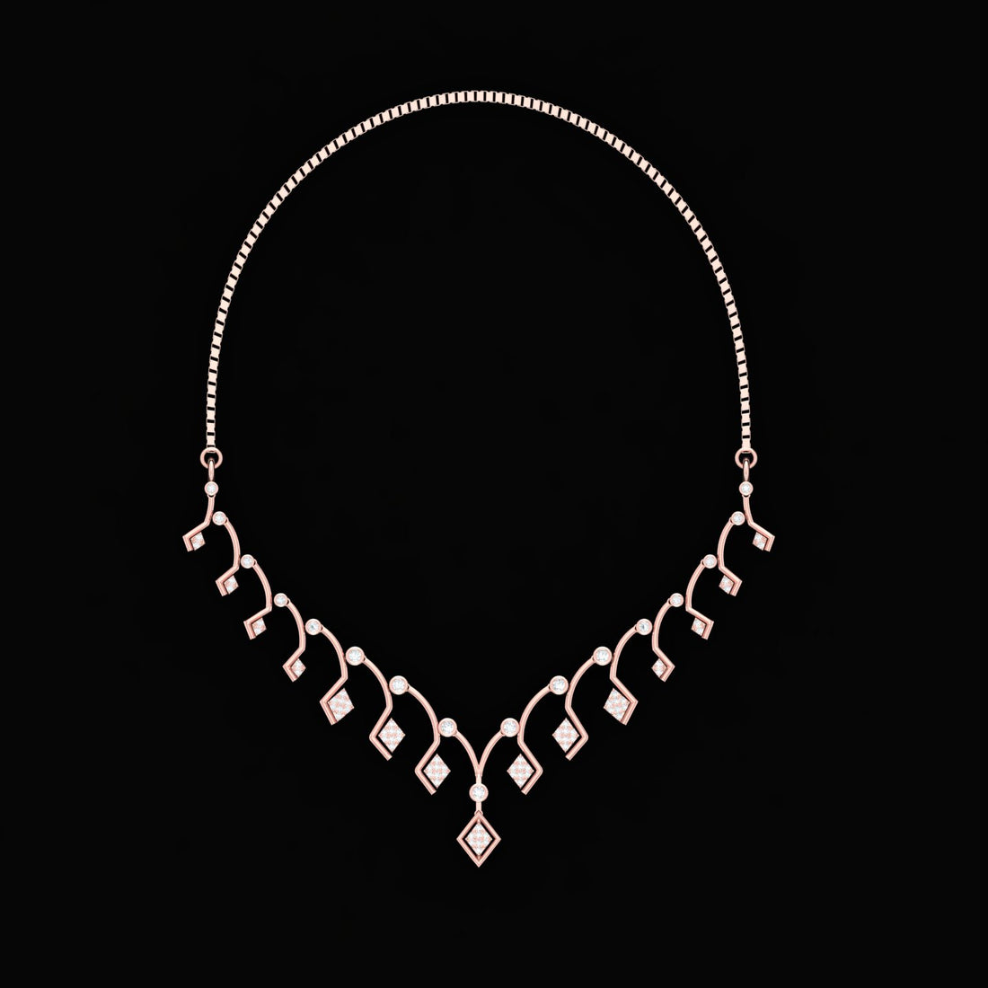 Leafy Trellis Necklace Set