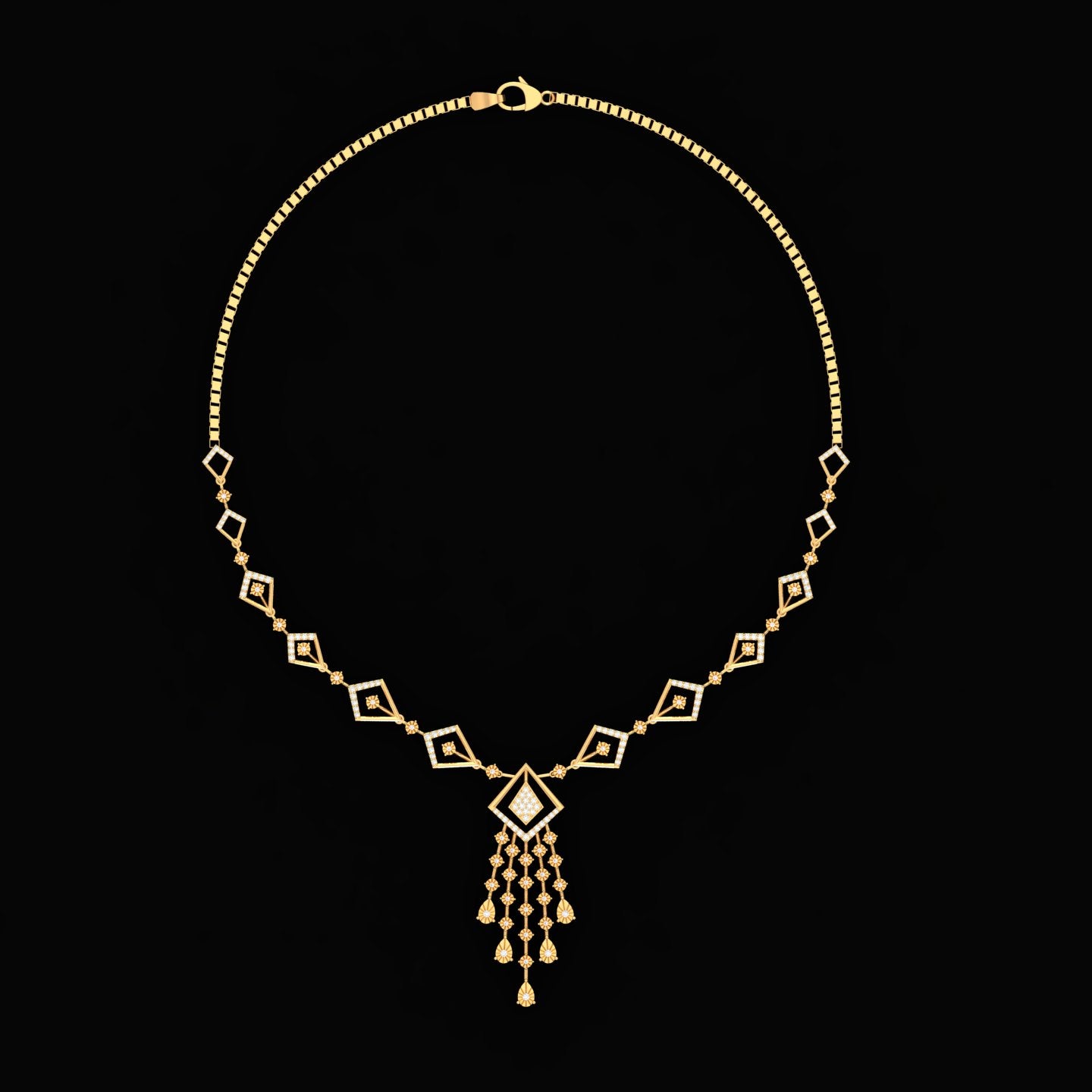 Ethereal Geometric Necklace Set N