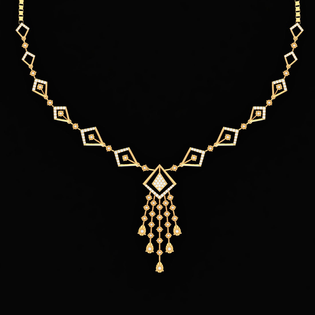 Ethereal Geometric Necklace Set N
