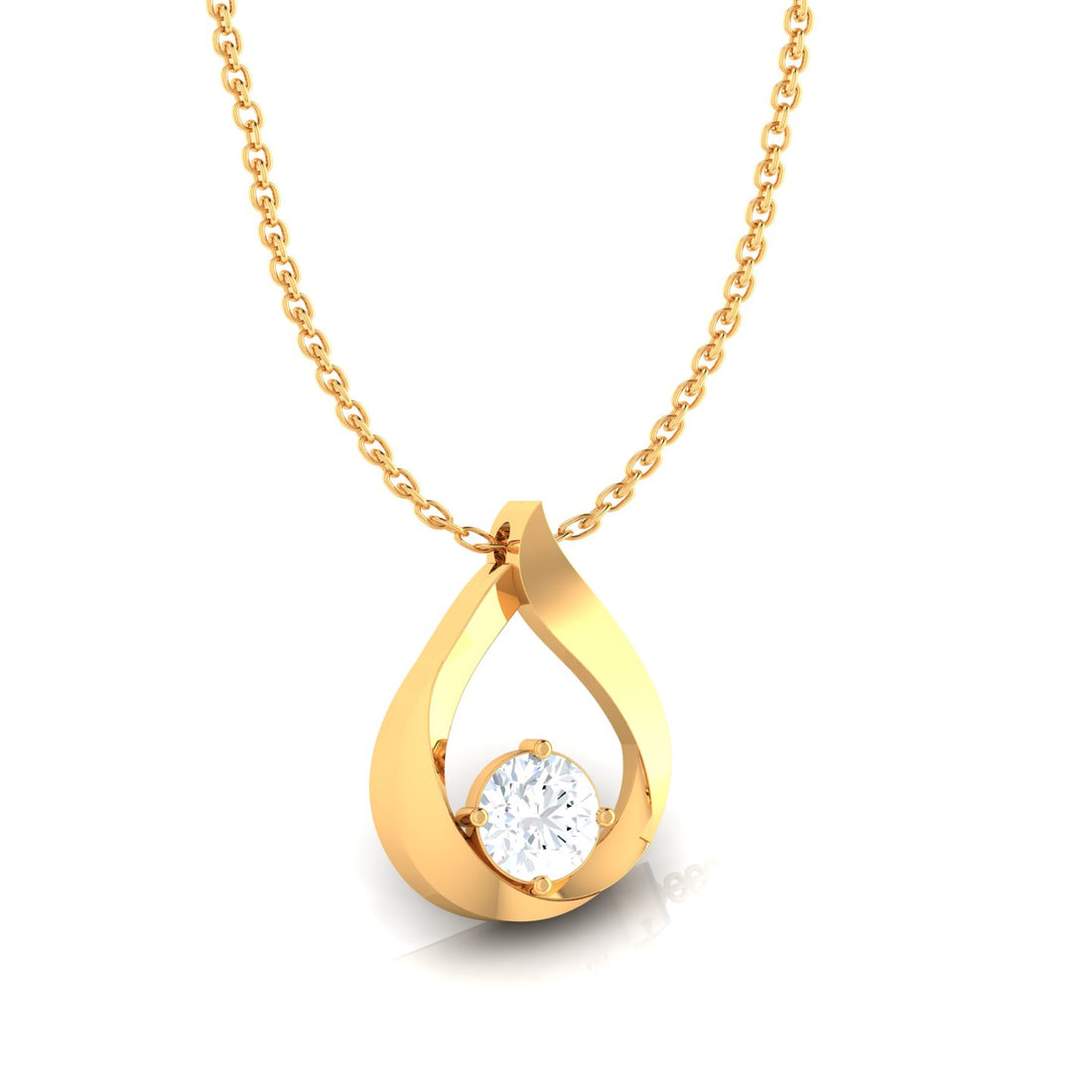 Drop Miracle Plate Diamond Pendant (WITHOUT CHAIN)