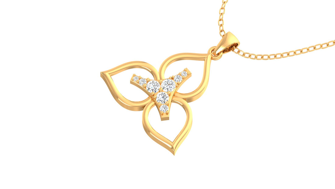 Diamond Angela Pendant (WITHOUT CHAIN)