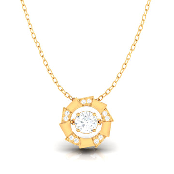 Facet Flare Pendant (WITHOUT CHAIN)
