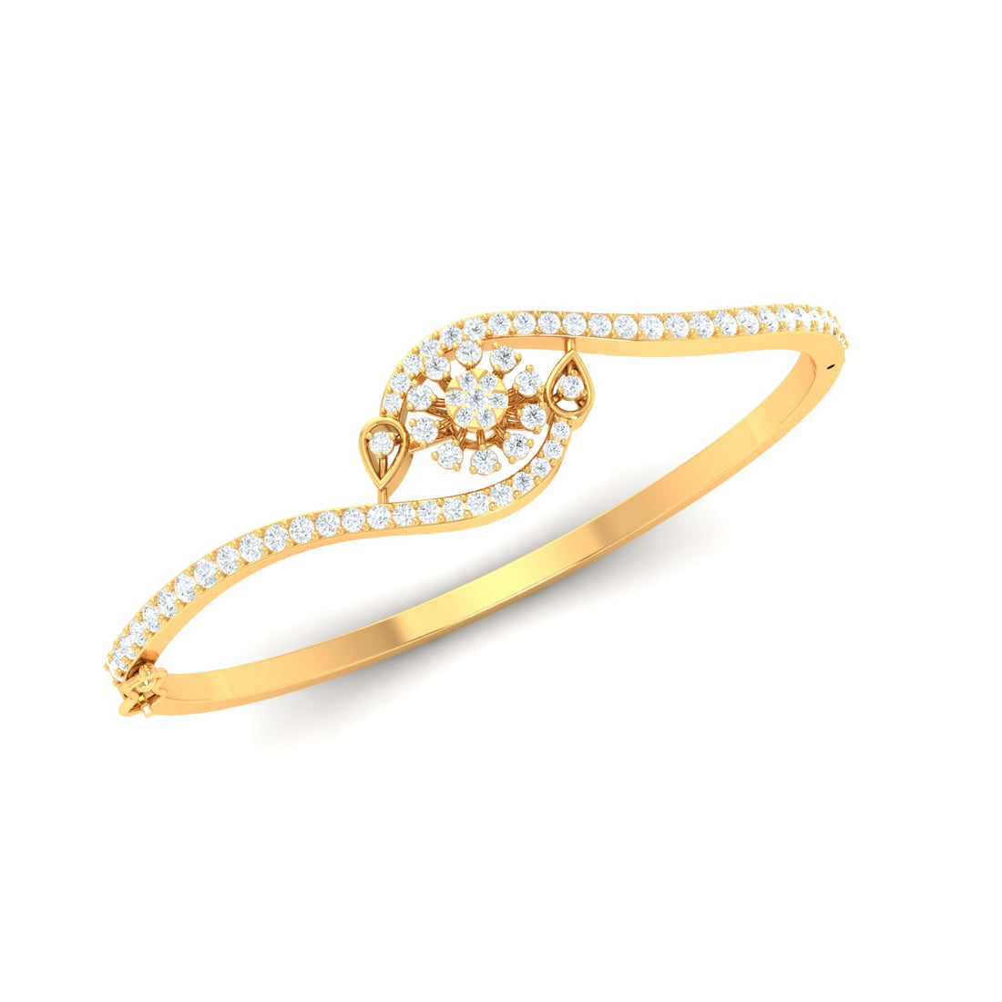 Shiny Daisy Trio Diamond Bracelet