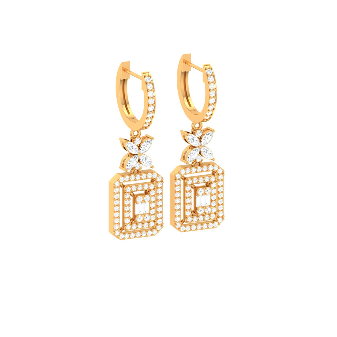 The Brooks J Hoop Dangle Earrings