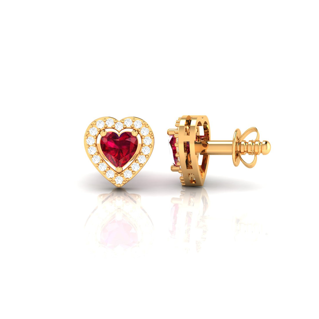 The Heartbeat Split Shank Ruby Ring