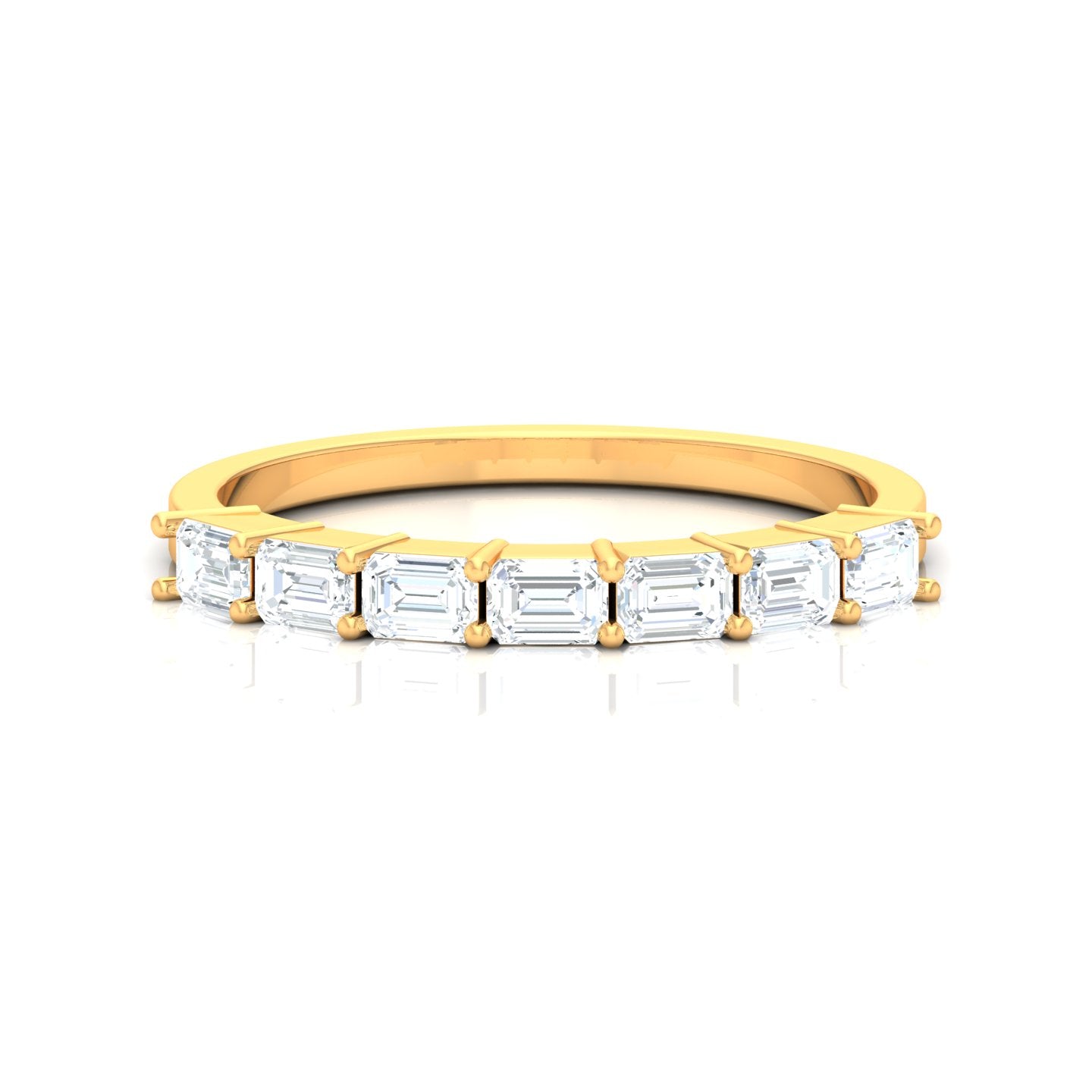 Emerald Cut Diamond Wedding Ring