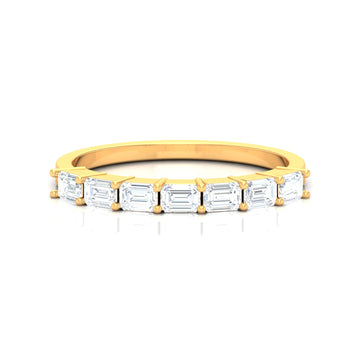 Emerald Cut Diamond Wedding Ring