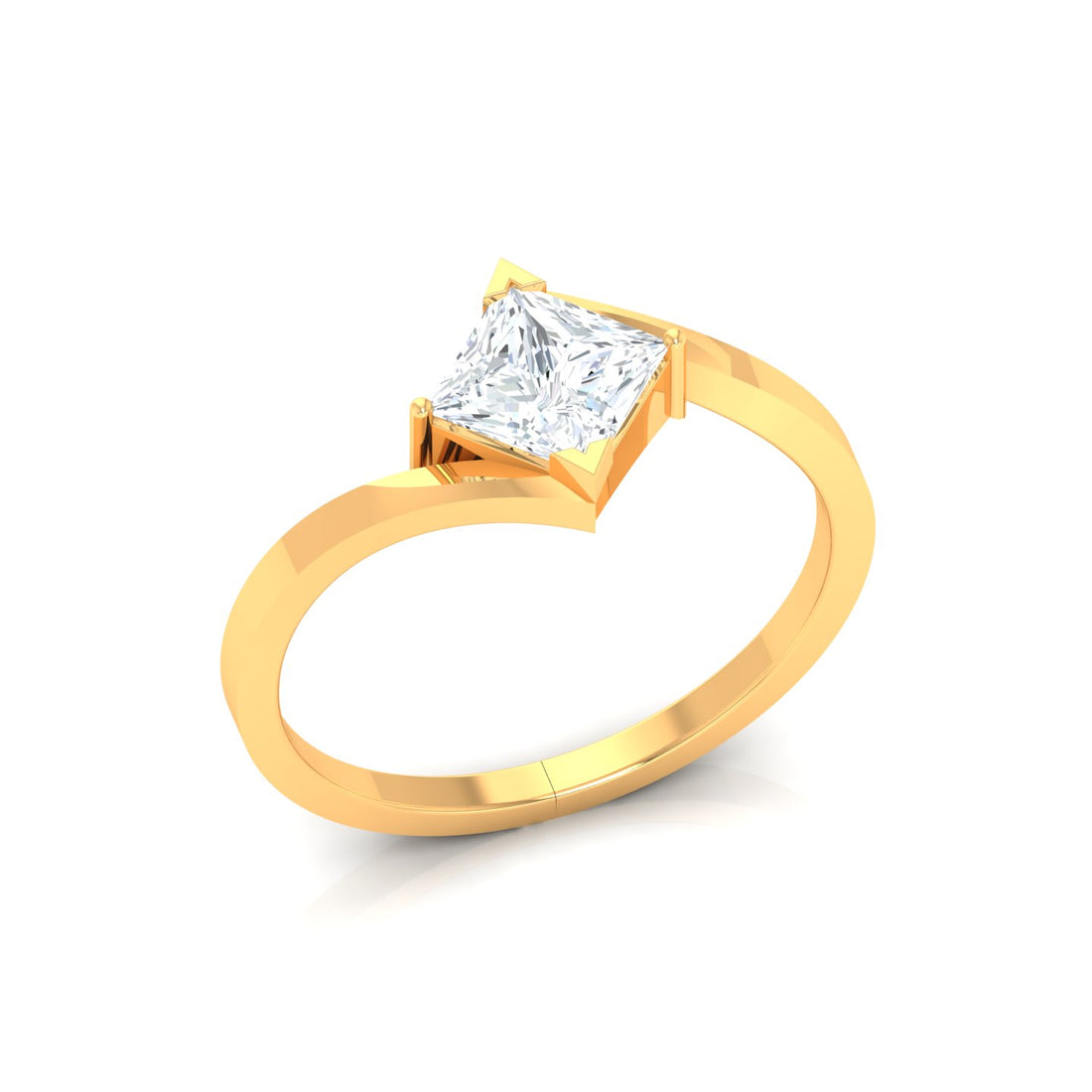 Sanday Square Princess Cut Solitaire