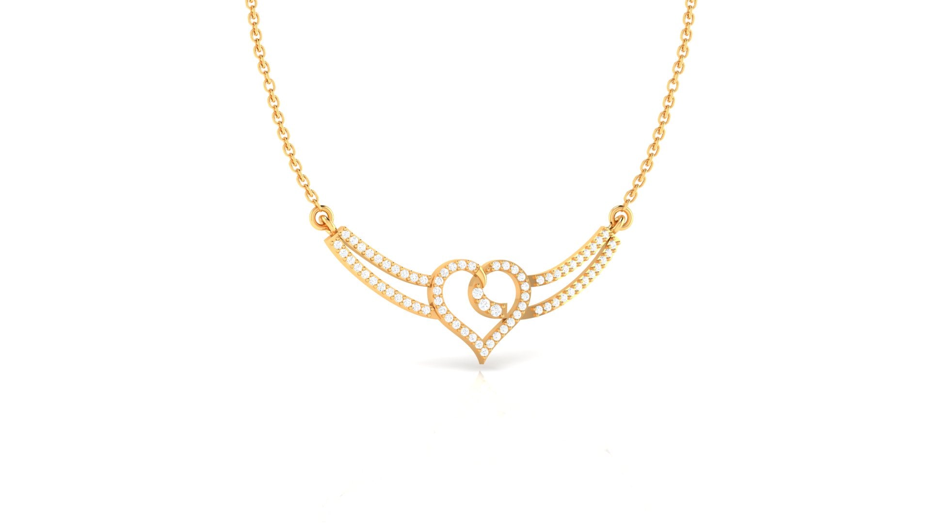 Heart Shape Diamond Pendant (WITHOUT CHAIN)