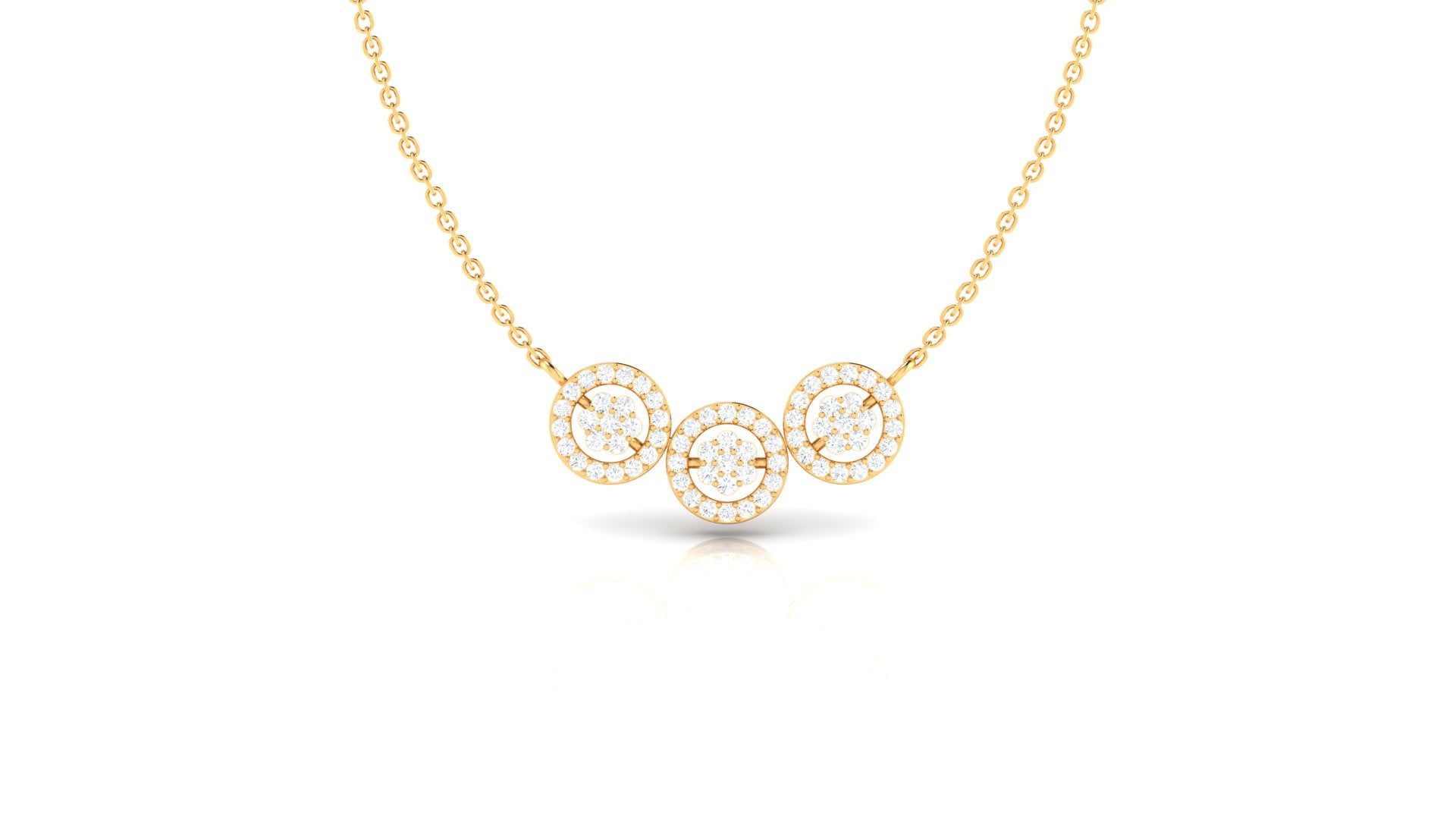 Round Diamond Pendant (WITHOUT CHAIN)