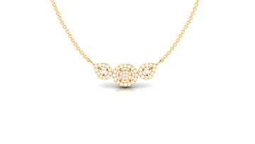 Stylish Round Diamond Pendant (WITHOUT CHAIN)