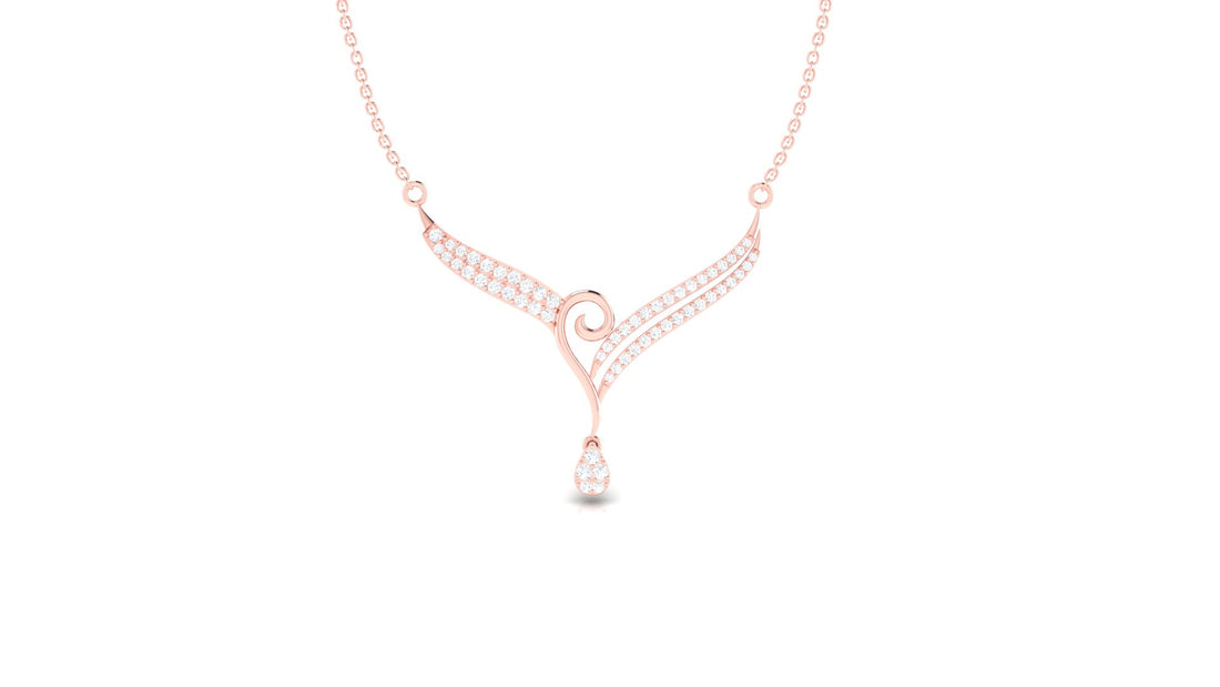 Charming Floral Diamond Pendant (without chain)