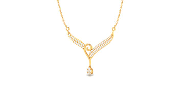 Charming Floral Diamond Pendant (without chain)