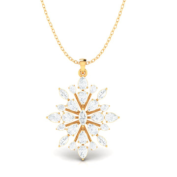Cubic Zirconia Diamond Pendant (WITHOUT CHAIN)